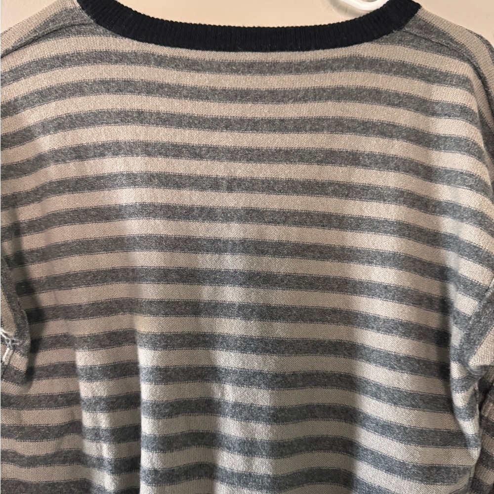 Sonia Rykiel 100% Cashmere Striped Geometric Sweater - Picture 5 of 7
